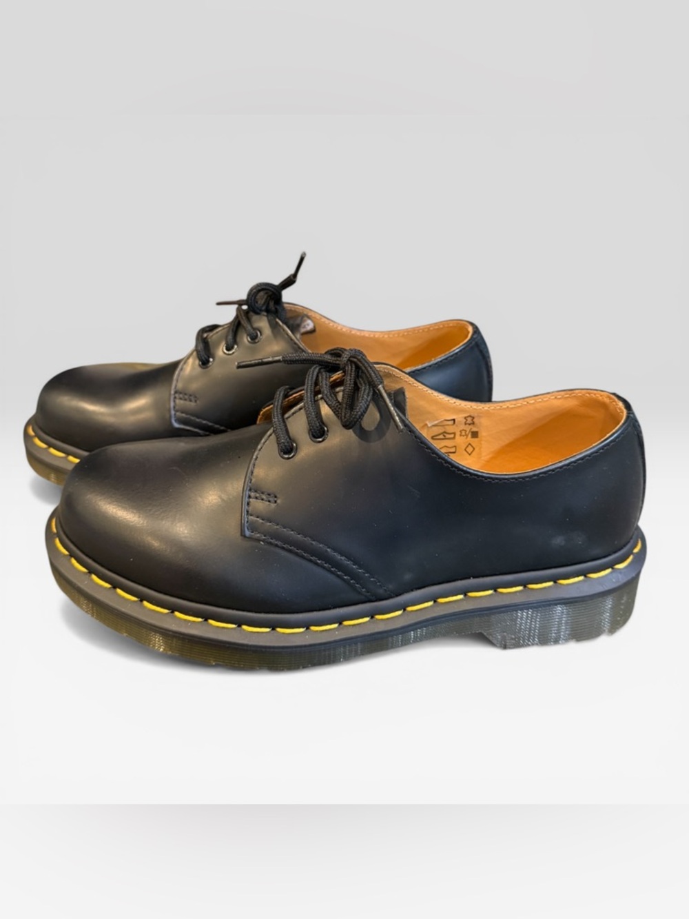 Dr. Martens Docs 1461 Smooth Leather Oxford Flats US Men's 5 Women's 6 Black New
